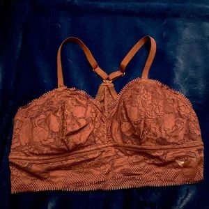 Aerie brand XL bralette burgundy brown